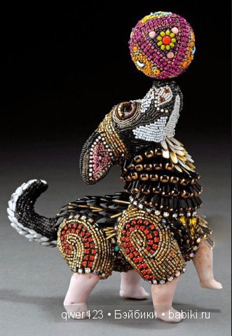 "Вторая жизнь старых кукол"-скульптуры из бисера от Бетти Янгквист(США) (фото 5)