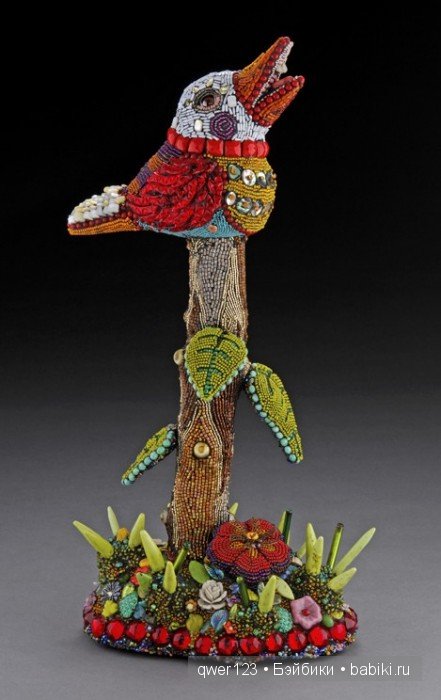 "Вторая жизнь старых кукол"-скульптуры из бисера от Бетти Янгквист(США)