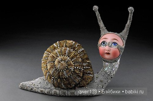 "Вторая жизнь старых кукол"-скульптуры из бисера от Бетти Янгквист(США) (фото 2)