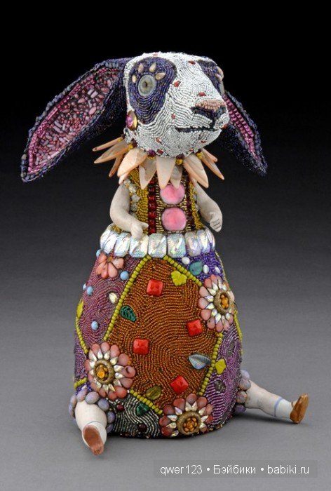 "Вторая жизнь старых кукол"-скульптуры из бисера от Бетти Янгквист(США)