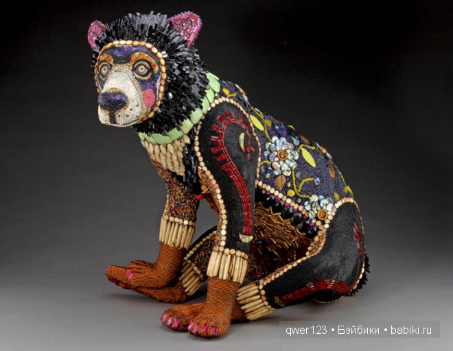 "Вторая жизнь старых кукол"-скульптуры из бисера от Бетти Янгквист(США)