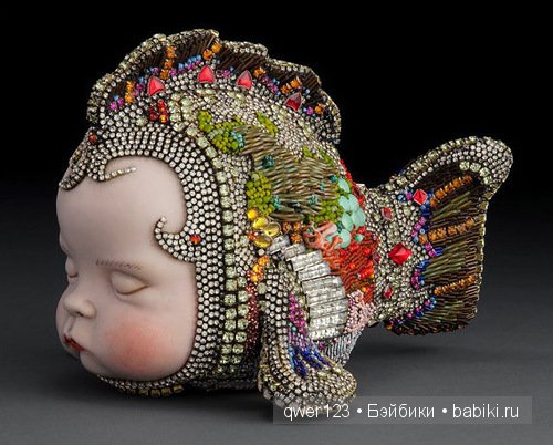 "Вторая жизнь старых кукол"-скульптуры из бисера от Бетти Янгквист(США) (фото 7)