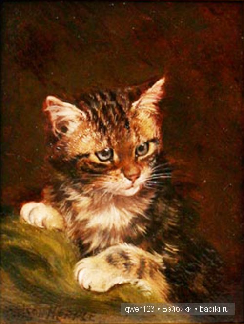 Милые кошки в картинах Wilson Hepple (1854-1937) (фото 7)