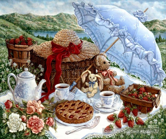 Уютные плюшевые мишки в картинах Janet Kruskamp (Финляндия)