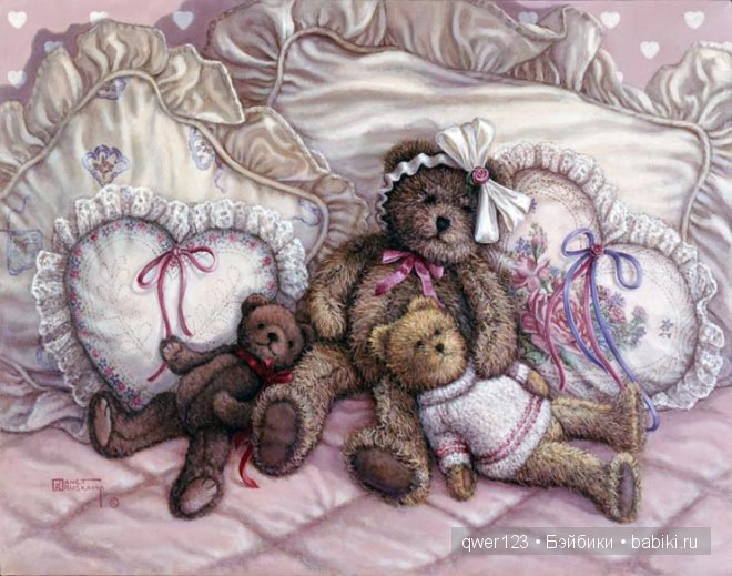 Уютные плюшевые мишки в картинах Janet Kruskamp (Финляндия) (фото 2)