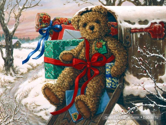 Уютные плюшевые мишки в картинах Janet Kruskamp (Финляндия)