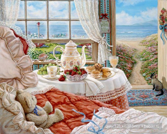 Уютные плюшевые мишки в картинах Janet Kruskamp (Финляндия)