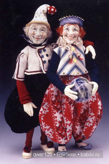 Забавные авторские куклы-клоуны от Kathryn Walmsley (фото 9)