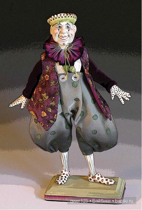 Забавные авторские куклы-клоуны от Kathryn Walmsley