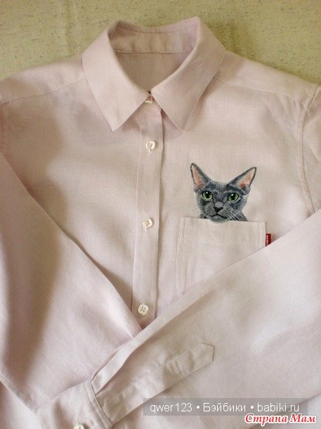 Вышивка гладью. Карманные котики от Хироко Кубота (Hiroko Kubota) (Япония) (фото 3)