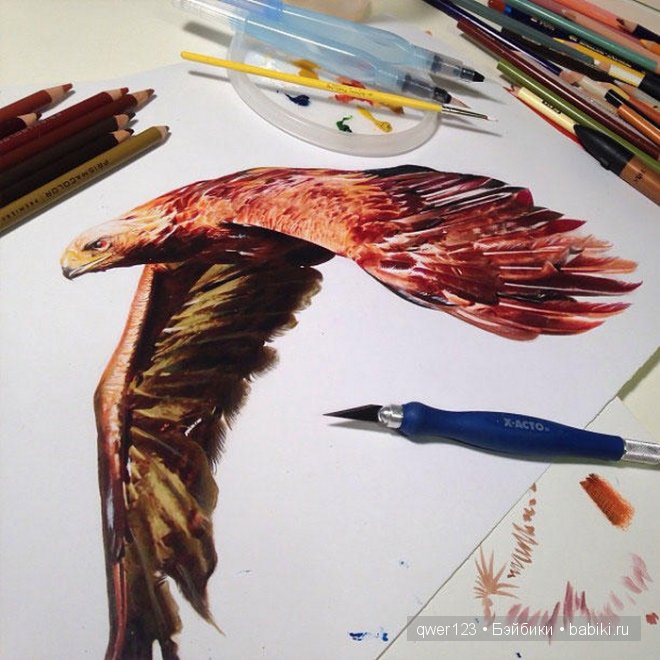 Бесподобные реалистичные рисунки Карлы Миалинн (США) (фото 9)