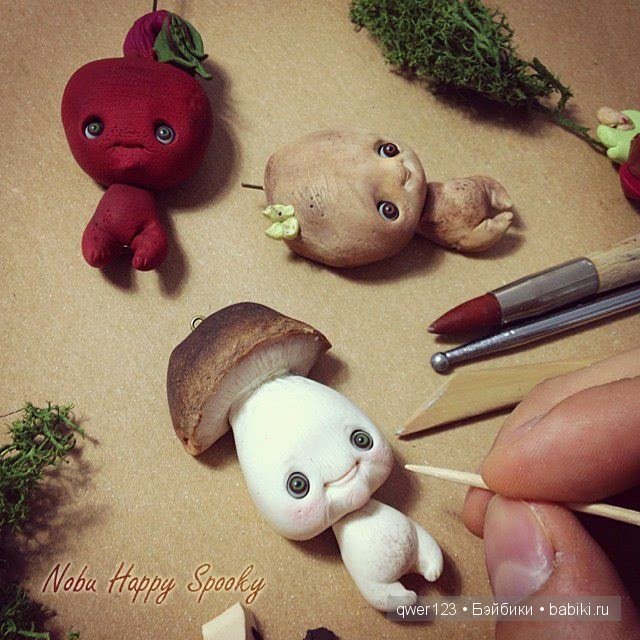 NobuHappySpooky. Чудные игрушки из полимерной глины "сказочные овощи и не только" от Domenico Scalisi (фото 8)