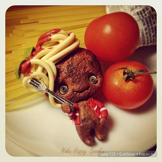 NobuHappySpooky. Чудные игрушки из полимерной глины "сказочные овощи и не только" от Domenico Scalisi