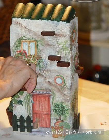 Бывает и такое-Декупаж на кирпиче (фото 10)