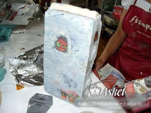 Бывает и такое-Декупаж на кирпиче (фото 7)