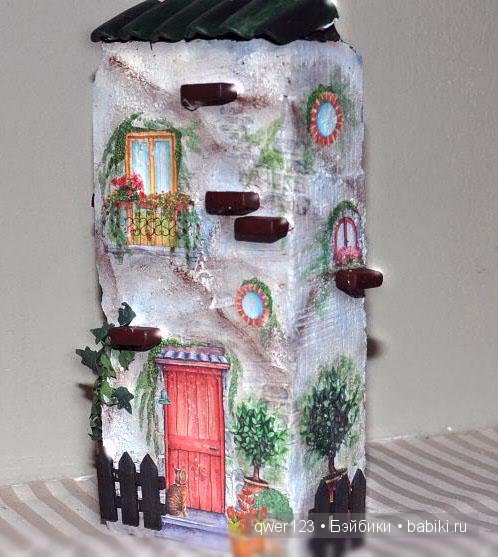 Бывает и такое-Декупаж на кирпиче