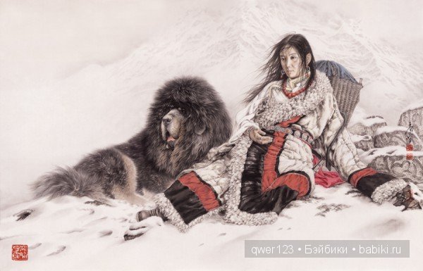 Уникальные картины в технике Гохуа от Тан Цзяна (Tang Jiang)