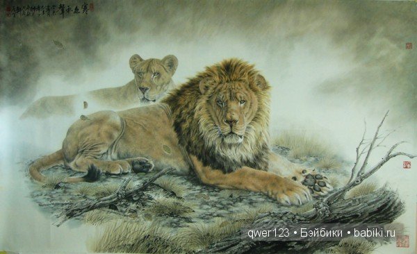 Уникальные картины в технике Гохуа от Тан Цзяна (Tang Jiang)