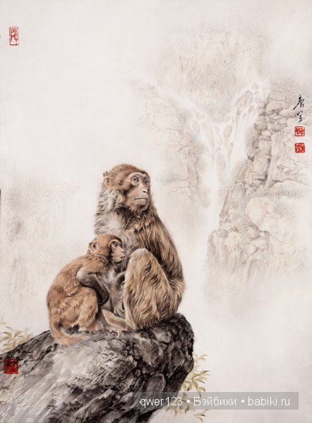 Уникальные картины в технике Гохуа от Тан Цзяна (Tang Jiang)