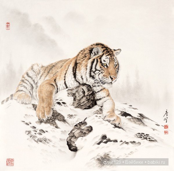 Уникальные картины в технике Гохуа от Тан Цзяна (Tang Jiang) (фото 2)