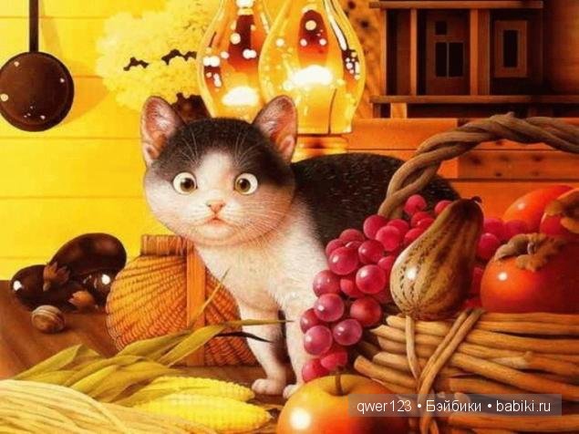 Иллюстратор Makoto Muramatsu (Япония) и её кошки