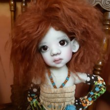 Наша Талисочка - Эльф от Kaye Wiggs примеряет парички