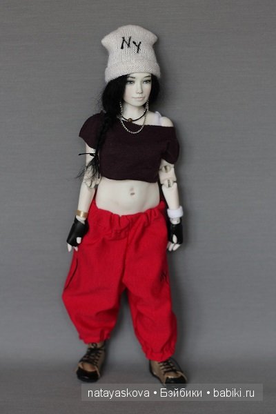 Хип хоп девченка. Авторская кукла Наташи Ясковой