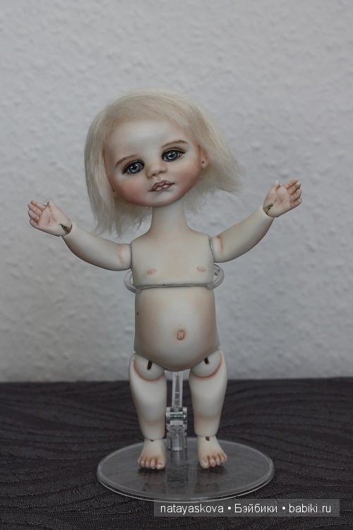 Смешная мордашка, авторская кукла Наташи Ясковой