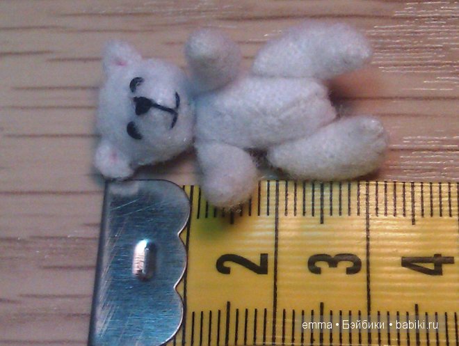 Мини медвежонок Стефания или Дюймовочка на новый лад! Авторская игрушка (фото 4)