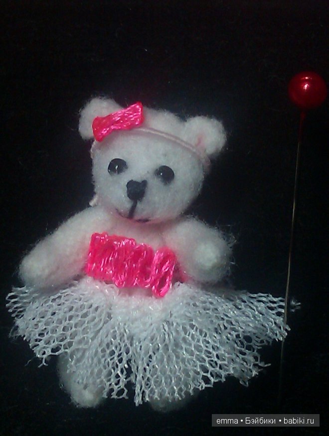 Мини медвежонок Стефания или Дюймовочка на новый лад! Авторская игрушка (фото 9)