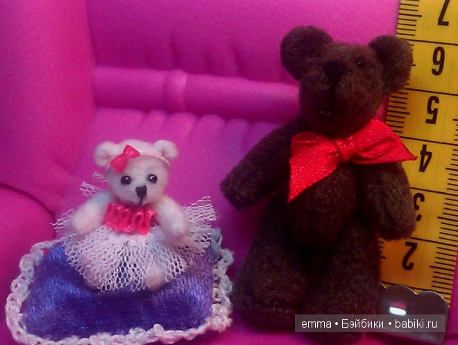 Мини медвежонок Стефания или Дюймовочка на новый лад! Авторская игрушка