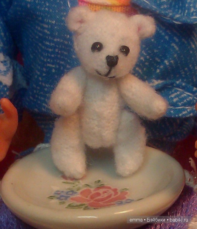Мини медвежонок Стефания или Дюймовочка на новый лад! Авторская игрушка (фото 3)
