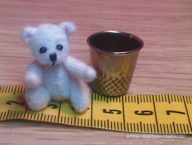 Мини медвежонок Стефания или Дюймовочка на новый лад! Авторская игрушка (фото 5)