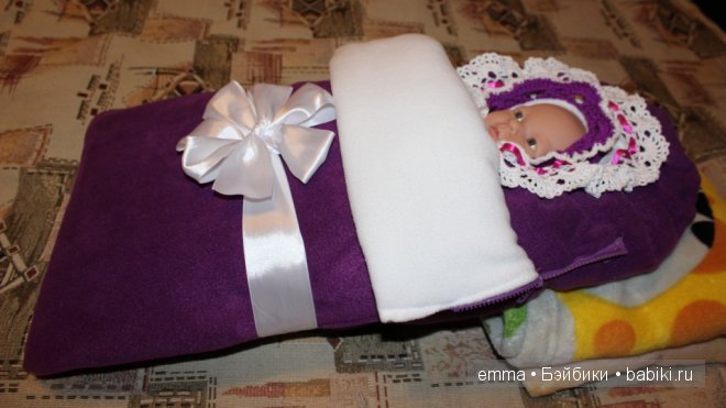 Теплый комплект на выписку, своими руками (фото 6)