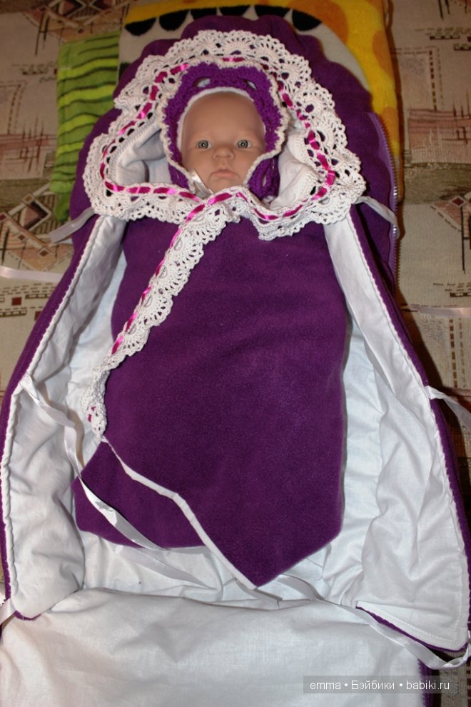 Теплый комплект на выписку, своими руками (фото 4)