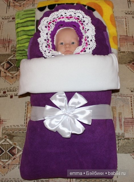 Теплый комплект на выписку, своими руками (фото 7)