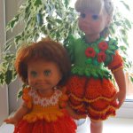 Расцвели цветочки у меня в садочке... Летние наряды на фейсинок и кукол Готц