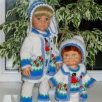 Снегири прилетели. Теплая одежда для фэйсинок и кукол Готц