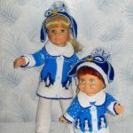 Вот такие мы пингвины))) Теплая одежда для кукол Готц (50 см) и фэйсинок