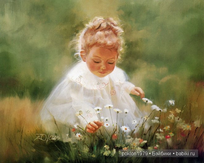 Счастливые дети в живописи американского художника Дональда Золана (Donald Zolan)