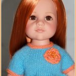 Невозможное - возможно...или Я САМА связала первое платье! Игровые куклы Готц. Ханна с собачкой 2011 год.