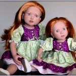 "Веснушки лета". Игровые куклы Zwergnase: Таnia 50 см и Rosa 35 см