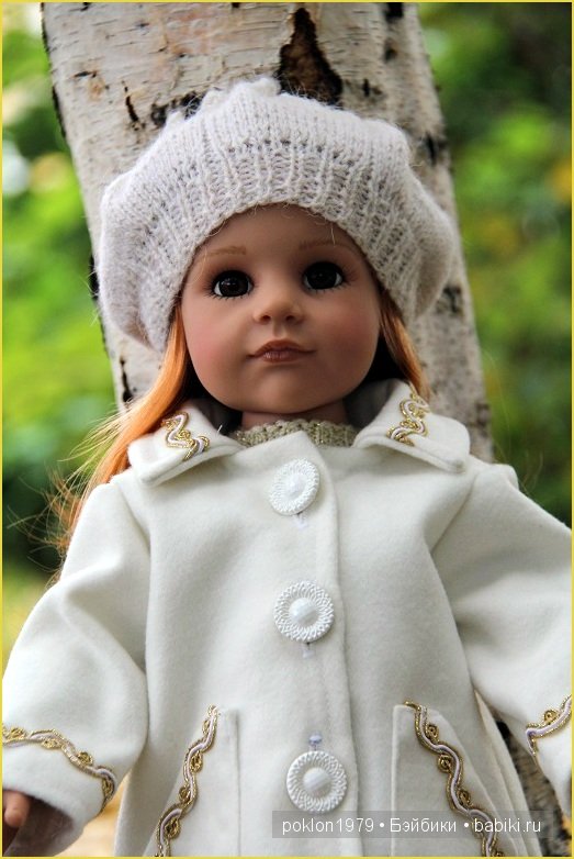 "Белое золото" или осенний наряд для Дуни. Игровые куклы Готц. Ханна с собачкой 2011 год