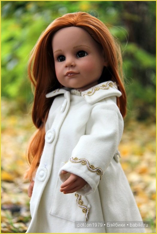 "Белое золото" или осенний наряд для Дуни. Игровые куклы Готц. Ханна с собачкой 2011 год (фото 9)