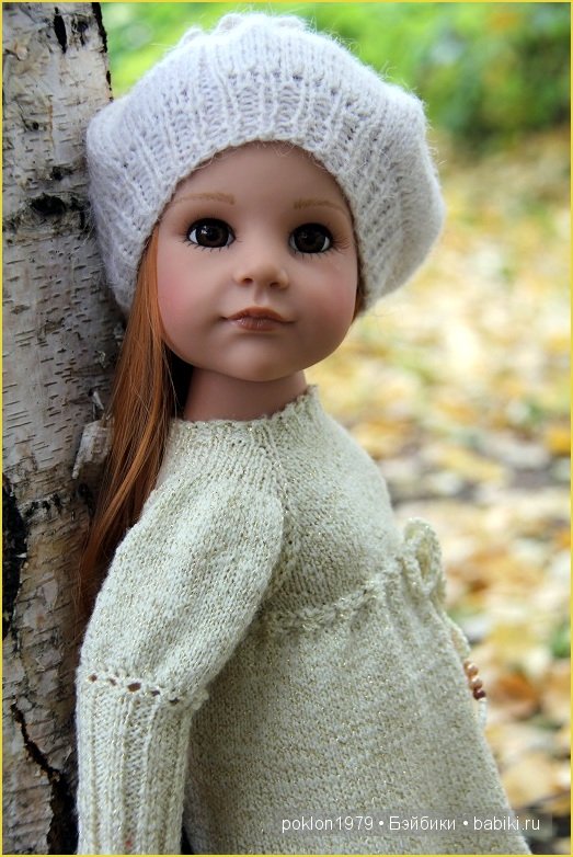 "Белое золото" или осенний наряд для Дуни. Игровые куклы Готц. Ханна с собачкой 2011 год