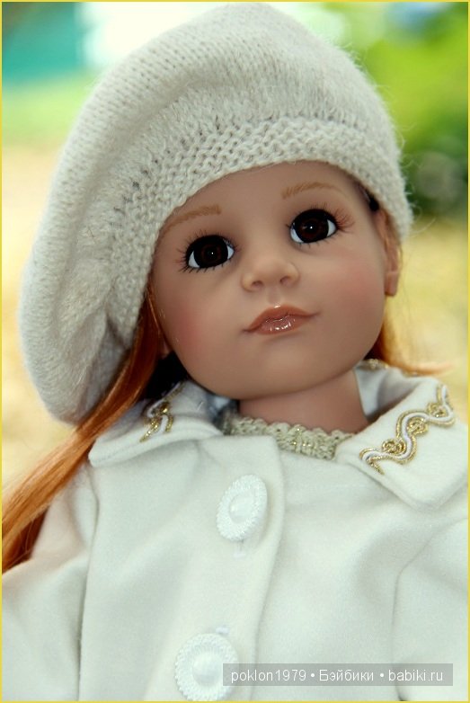 "Белое золото" или осенний наряд для Дуни. Игровые куклы Готц. Ханна с собачкой 2011 год