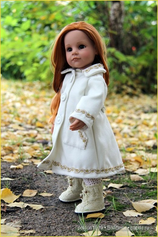 "Белое золото" или осенний наряд для Дуни. Игровые куклы Готц. Ханна с собачкой 2011 год (фото 8)