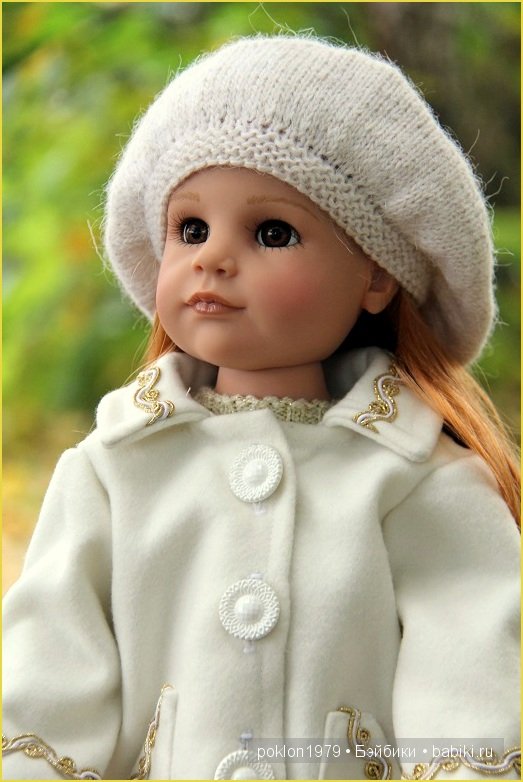 "Белое золото" или осенний наряд для Дуни. Игровые куклы Готц. Ханна с собачкой 2011 год