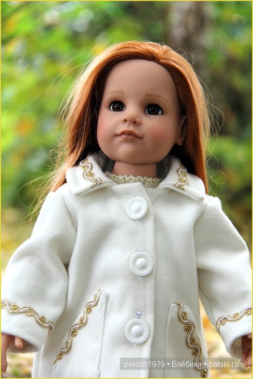 "Белое золото" или осенний наряд для Дуни. Игровые куклы Готц. Ханна с собачкой 2011 год