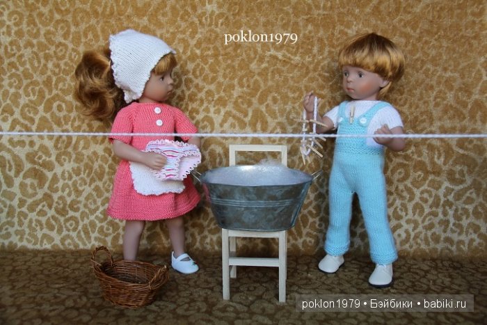 Генеральная уборка. Игровые куклы Kathe Kruse. Minouche. 35 см